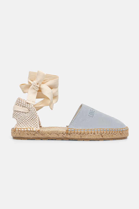 Love Moschino espadryle damskie zamszowe JA10562G0OIG5701 niebieski SS26