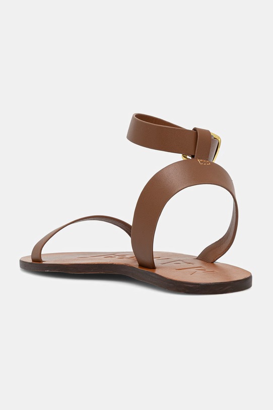 Obuwie Manebi sandały damskie skórzane Q.3.5.Y0 brązowy