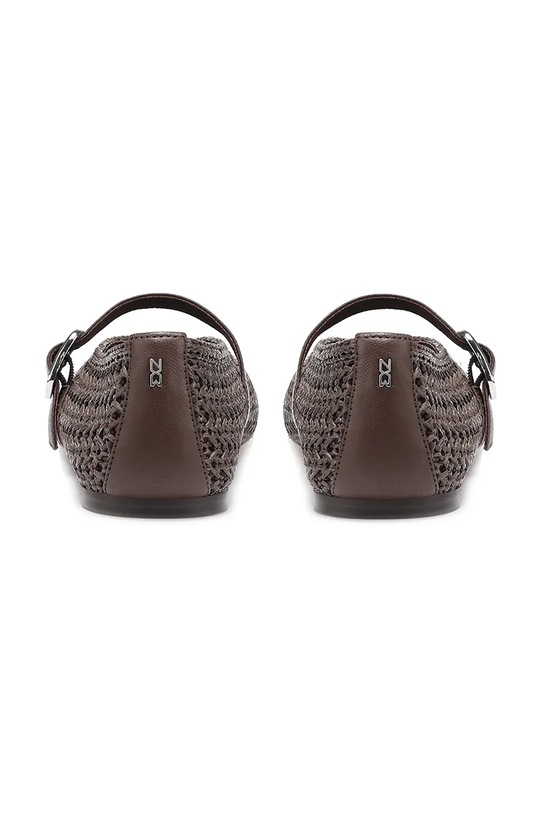 Obuwie Nokwol baleriny Lova Lova.Raffia.Brown brązowy