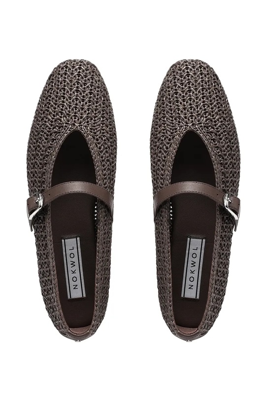 Nokwol baleriny Lova brązowy Lova.Raffia.Brown