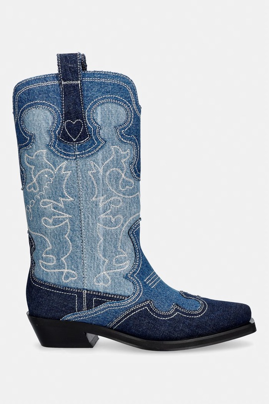 GANNI kowbojki damskie B1010148 niebieski SS26
