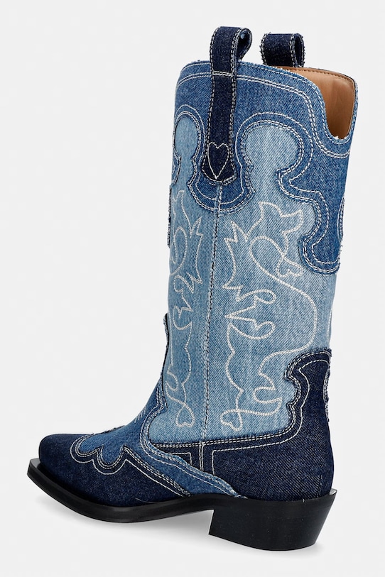 Obuwie GANNI kowbojki damskie B1010148 niebieski