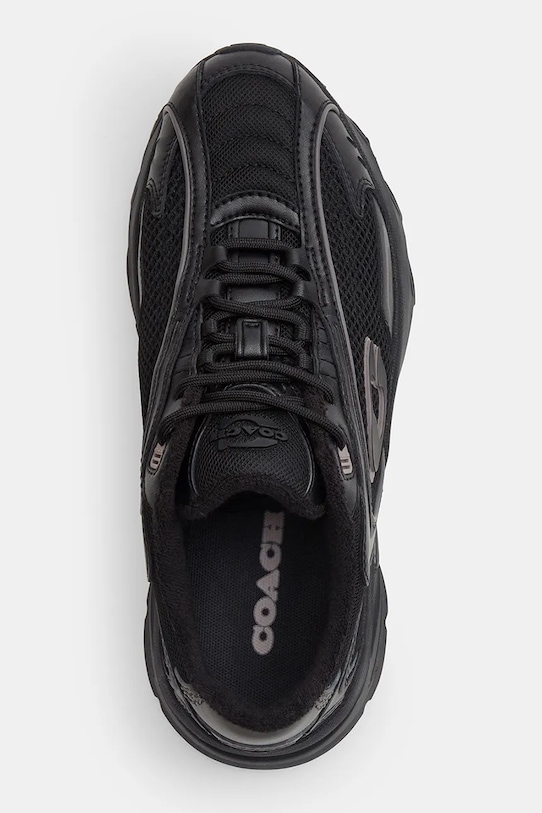 Coach BOLT RUNNER sneakersy damskie skórzane czarny CDE28.L77