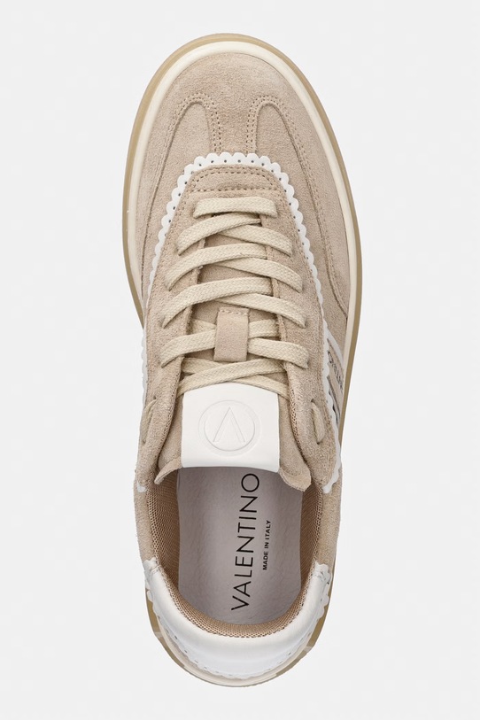 Valentino 91G1901CAM GLOSSY sneakersy damskie zamszowe beżowy 91G1901CAM