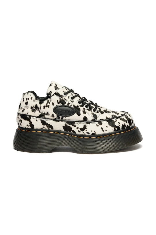 Dr. Martens półbuty damskie skórzane Buzz 5i 5 Eye Dalmatian biały DM42846100