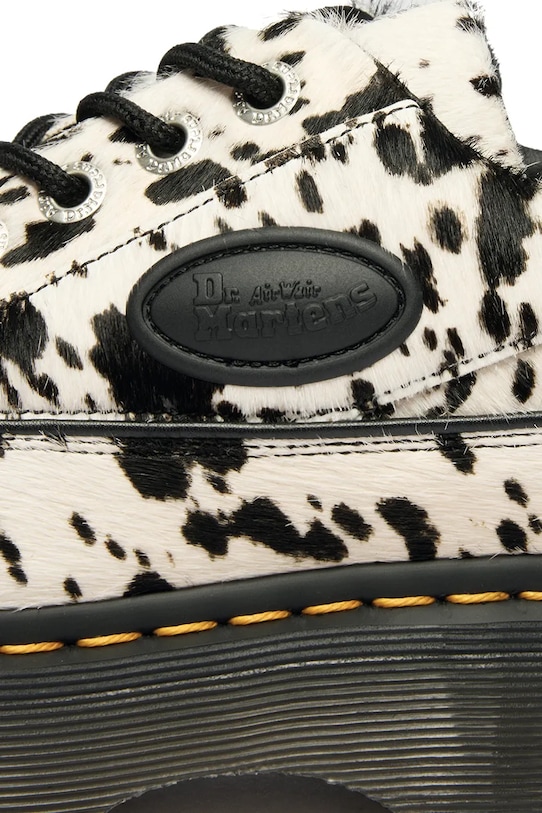 Dr. Martens półbuty damskie skórzane Buzz 5i 5 Eye Dalmatian DM42846100