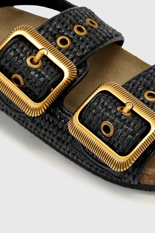 AllSaints сандалии женские Staffa Raffia Sandal чёрный W125FE.BLK