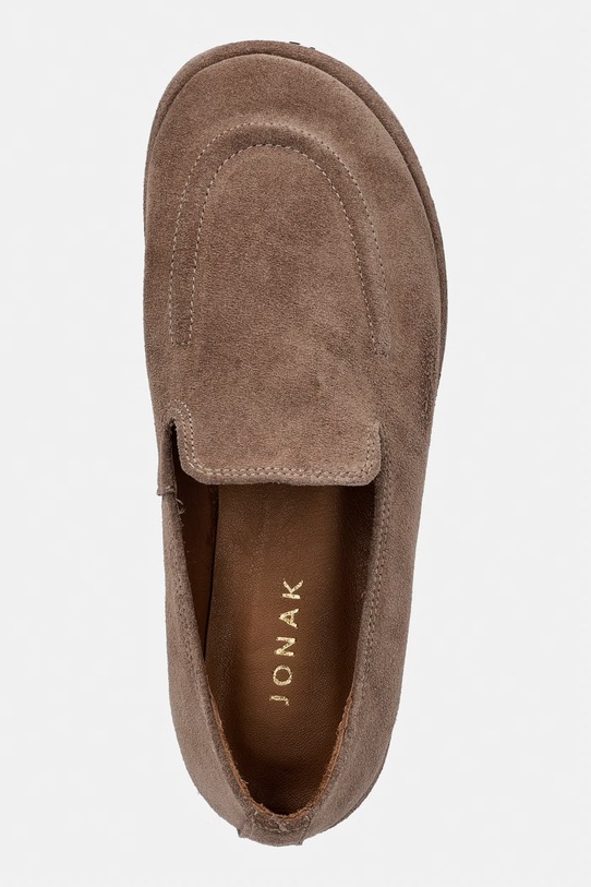 Jonak mokasinke za žene brušenokožne JUNE CROUTE bež 3800363.E26