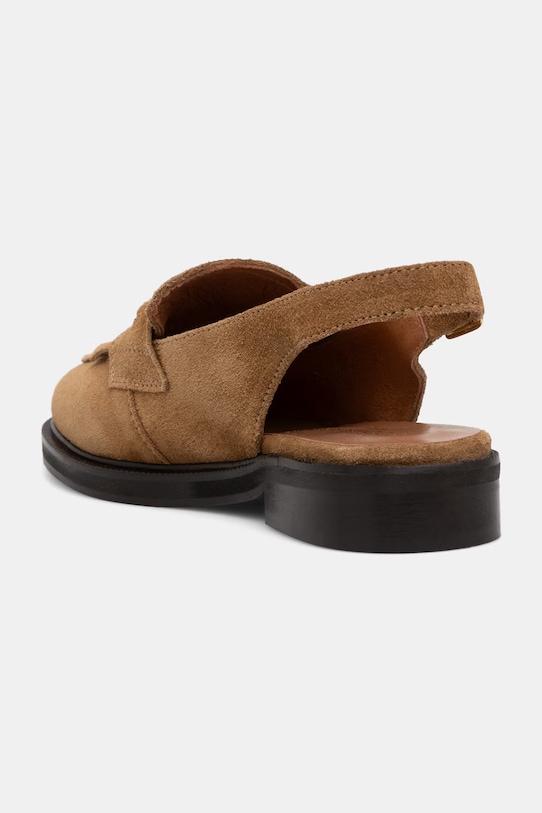 Obuwie Jonak mokasyny damskie zamszowe DELPHY CROUTE 3800480.E26 brązowy