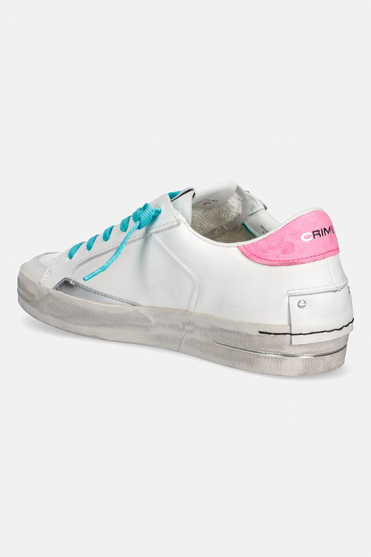 Obuwie Crime London SK8 DELUXE sneakersy damskie skórzane 20108PP7.10 biały