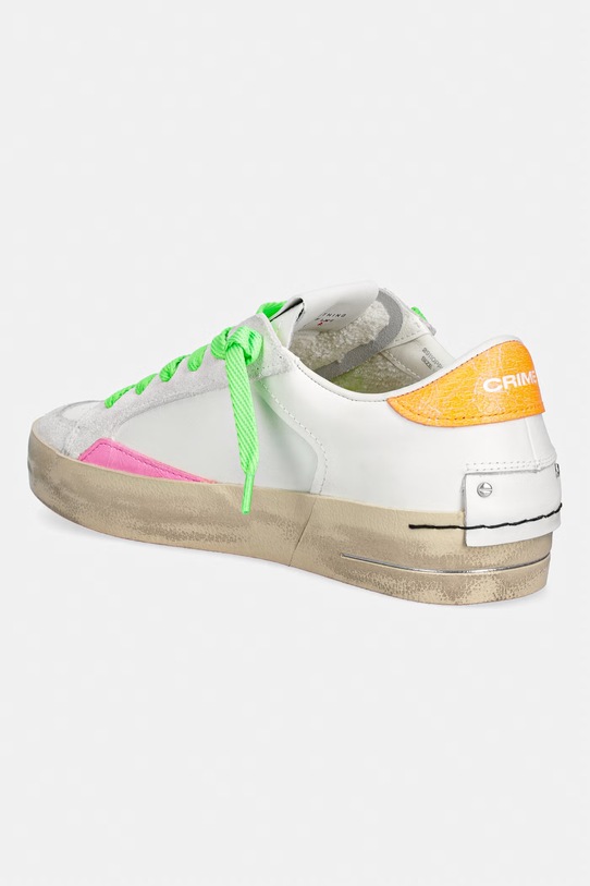 Obuwie Crime London SK8 DELUXE sneakersy damskie skórzane 29110PP8 biały