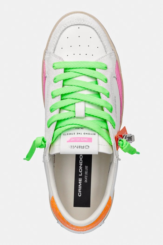 Crime London SK8 DELUXE sneakersy damskie skórzane biały 29110PP8