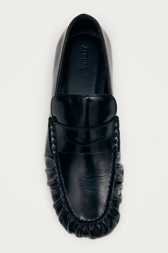 Obutev Alohas mokasini ženski usnjeni Aven S101135.01 črna