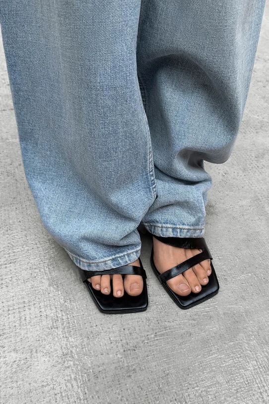 Alohas sandále kožené Orielle S101385.01 čierna