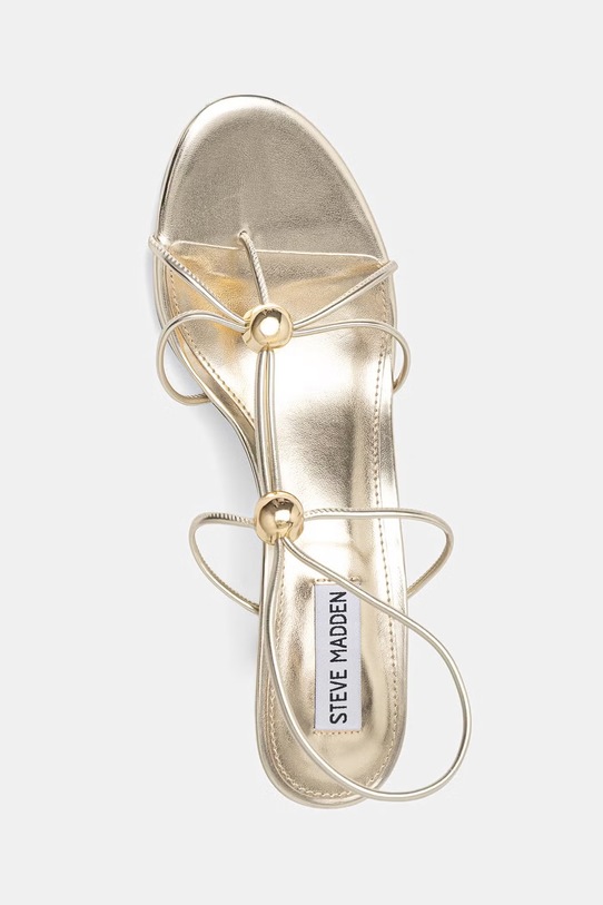 Steve Madden sandały na wysokim obcasie Ramos złoty 11005439.045