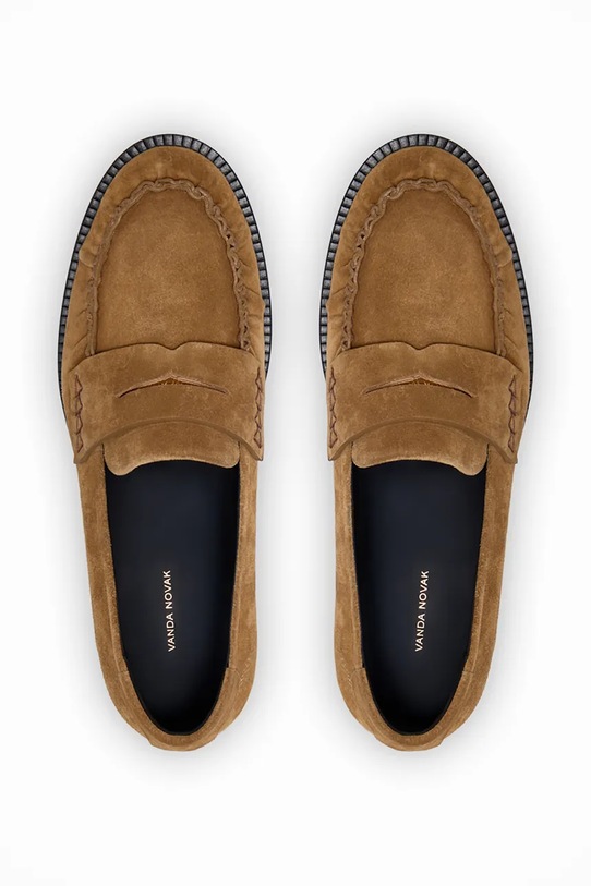 Vanda Novak mokasíny dámske kožené Greta Coffe hnedá Greta.Coffee