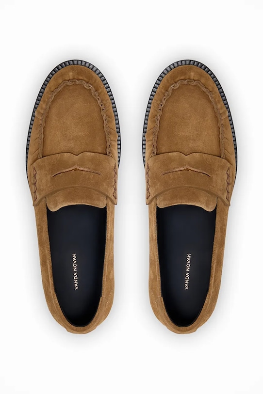 Vanda Novak mokasíny dámske kožené Greta Coffe hnedá Greta.Coffee