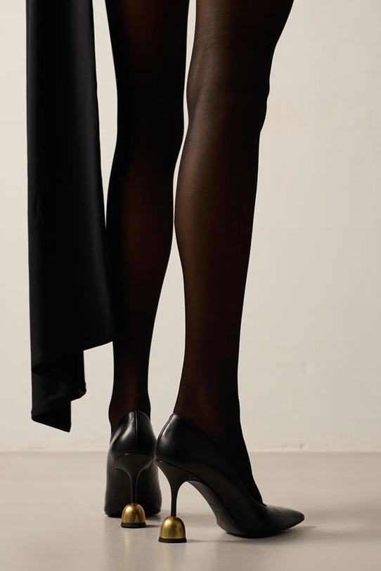 Vanda Novak szpilki skórzane Athena.Deep.Black