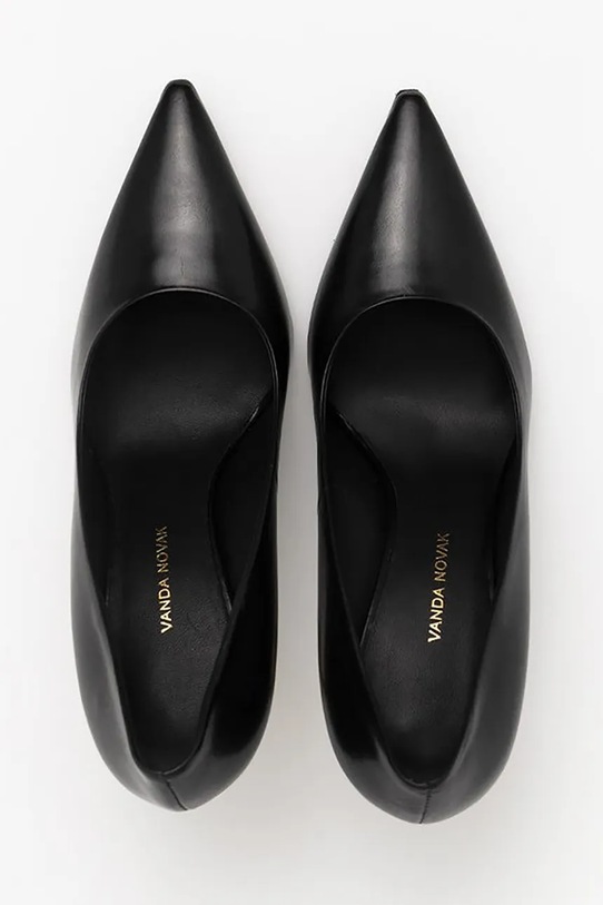 Vanda Novak szpilki skórzane czarny Athena.Deep.Black