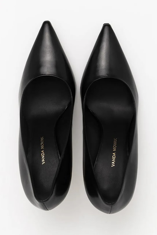 Vanda Novak szpilki skórzane czarny Athena.Deep.Black