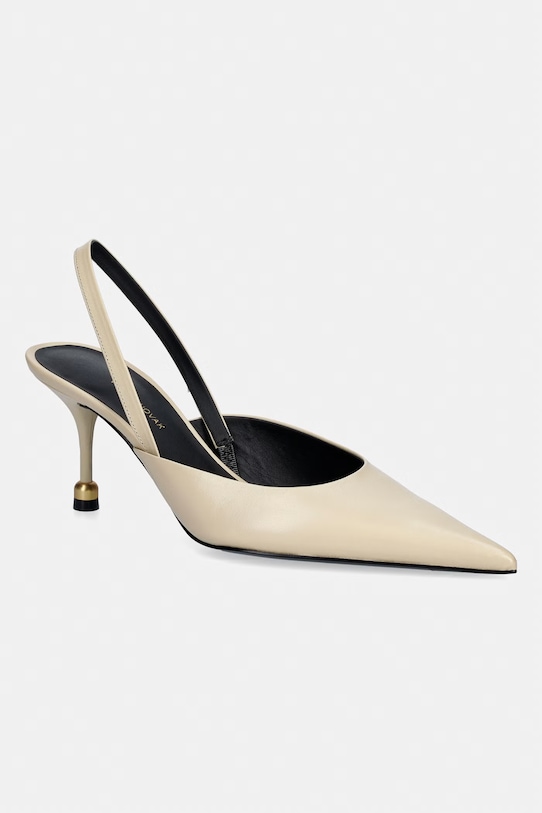 Vanda Novak tacchi a spillo in pelle beige Viva.Ivory