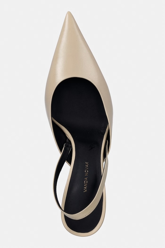 Vanda Novak tacchi a spillo in pelle beige Viva.Ivory