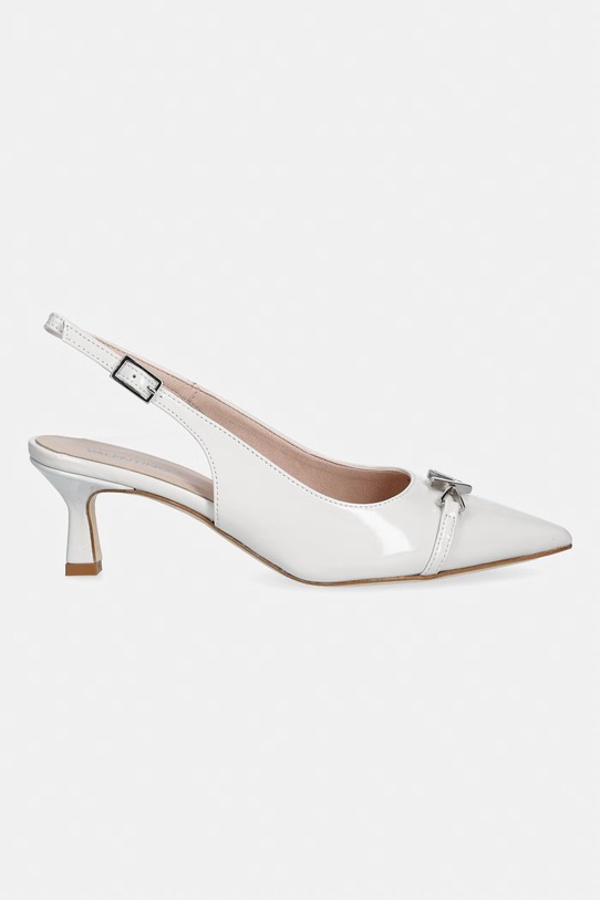 Valentino stiletto cu călcâiul deschis din piele DRESS 91D2573VER.020 bej SS26