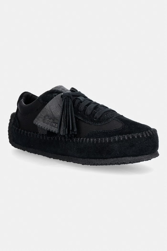Clarks Originals Tor Low sneakersy damskie zamszowe czarny 26185701