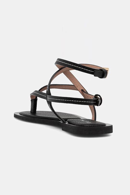 Boty Pollini sandály dámské kožené SA16351G0OTD0000 černá