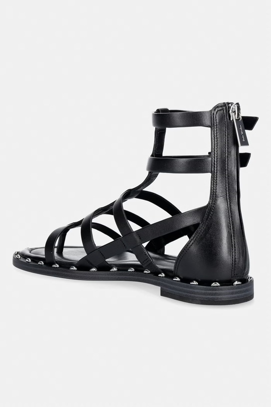 Scarpe MICHAEL Michael Kors sandali da donna in pelle Noa Flat Sandal 40S6NOFS1L.001 nero