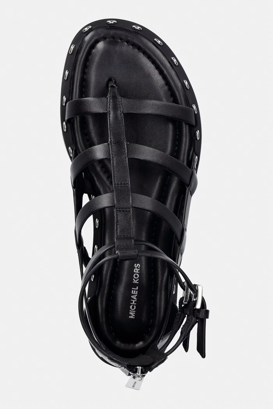 MICHAEL Michael Kors sandali da donna in pelle Noa Flat Sandal nero 40S6NOFS1L.001