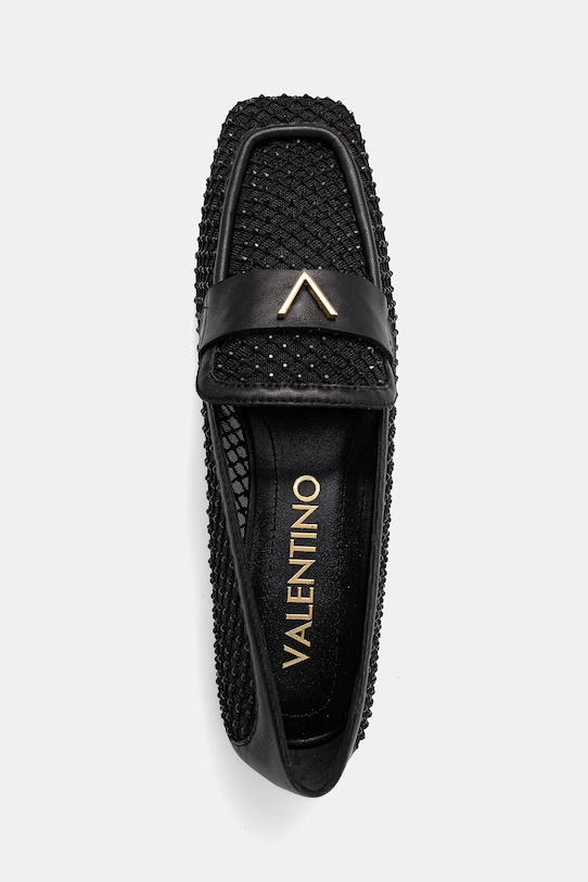 Valentino mokasinke za žene CRYSTAL crna 91C4602STRS.BLACK