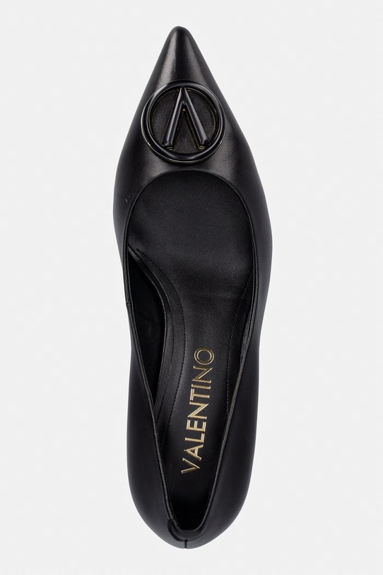 Valentino salonarji usnjene Decollete kitten črna 91V1607NAP.BLACK