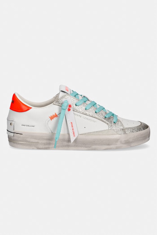 Crime London SK8 DELUXE superge ženske usnjene 29127EE8.10 bela SS26