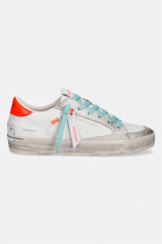 Crime London SK8 DELUXE superge ženske usnjene 29127EE8.10 bela SS26