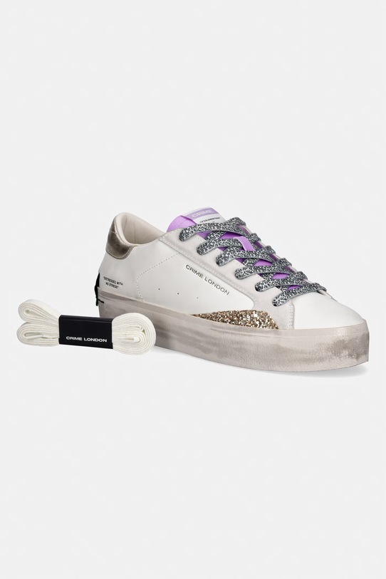 Crime London DISTRESSED PLATFORM tenisky dámske kožené 29055PP8.10