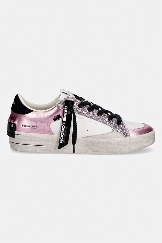 Crime London SK8 DELUXE sneakers γυναικεία δερμάτινες 25118II8.73 λευκό SS26