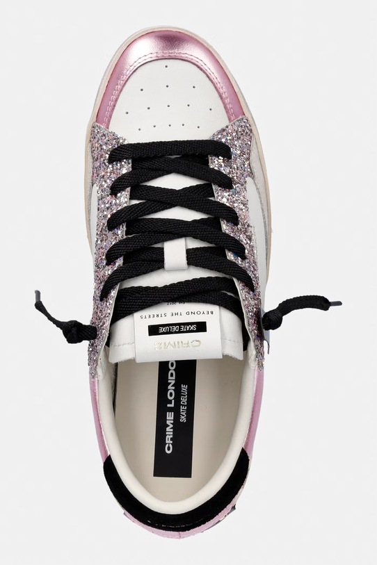 Crime London SK8 DELUXE sneakers γυναικεία δερμάτινες λευκό 25118II8.73