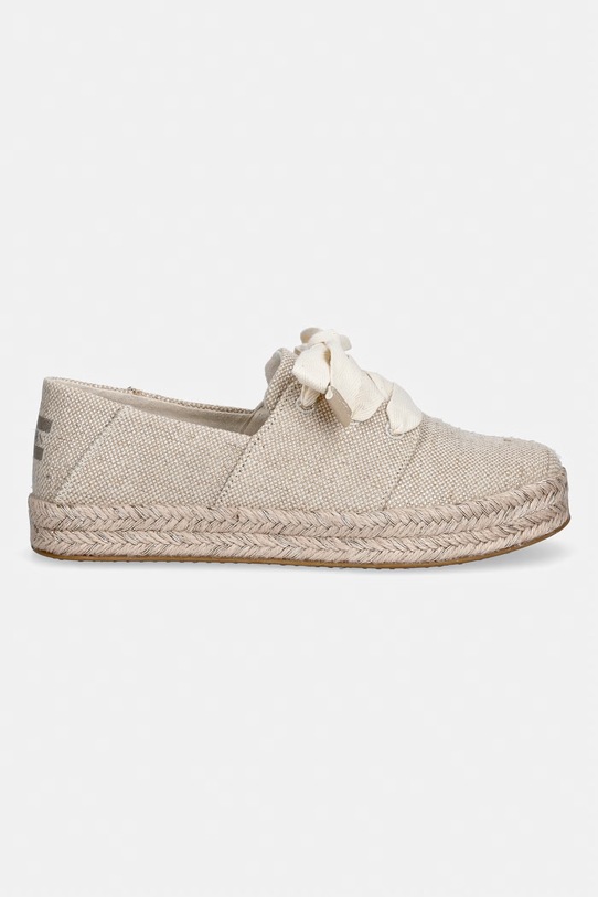Toms dámske espadrilky CAROLINA LACE UP 10023062.GOLD béžová SS26