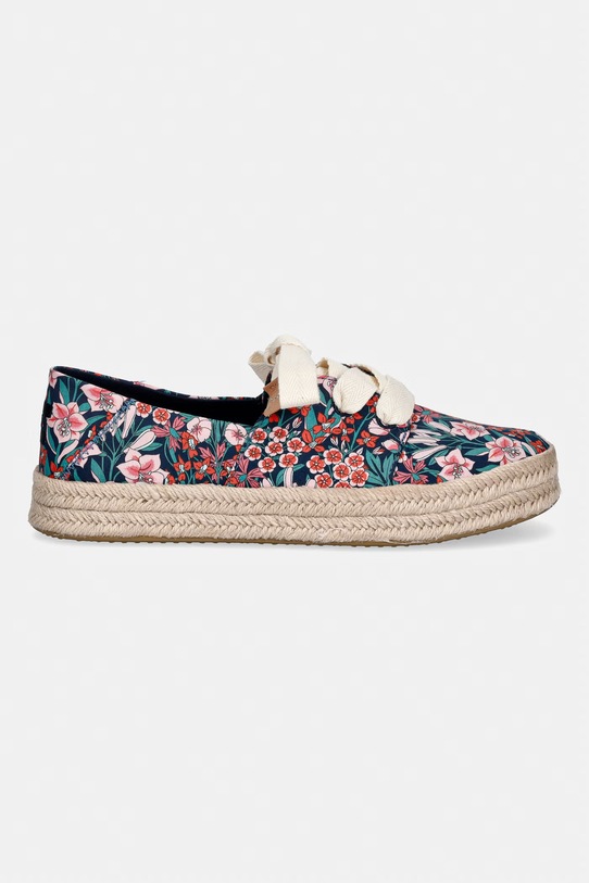 Toms espadrilky dámske CAROLINA LACE UP 10022630.BLUE tmavomodrá SS26