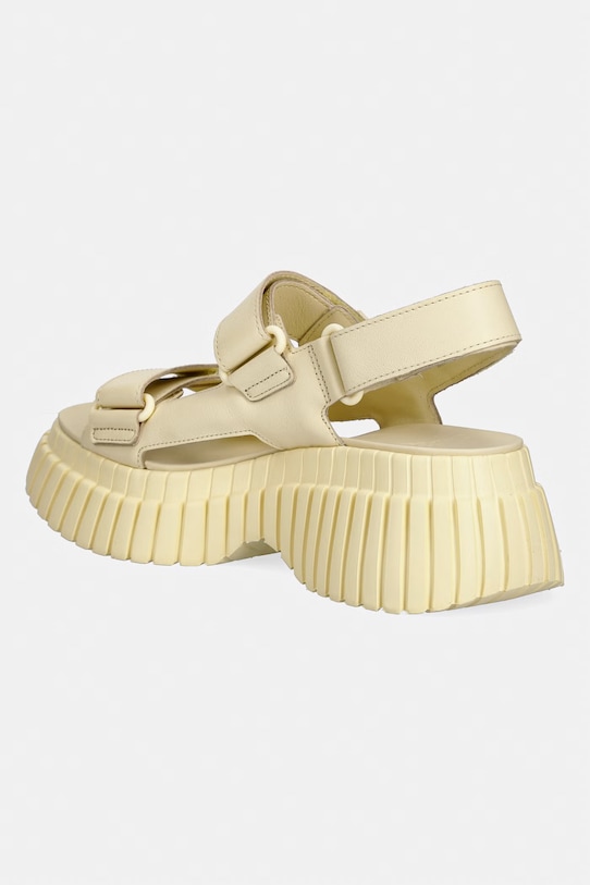 Obuwie Camper sandały na platformie damskie skórzane Pix BCN K201511.011 żółty