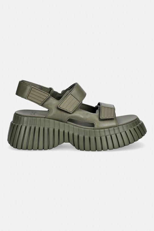Camper sandali s platformo ženski usnjeni Pix BCN K201511.012 zelena SS26