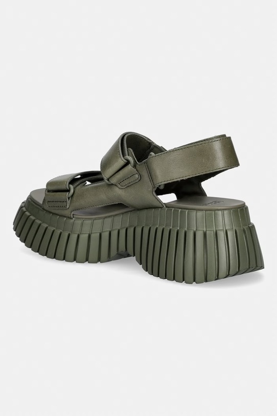 Obutev Camper sandali s platformo ženski usnjeni Pix BCN K201511.012 zelena