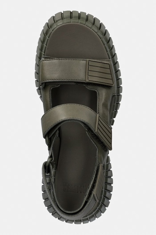 Camper sandali s platformo ženski usnjeni Pix BCN zelena K201511.012