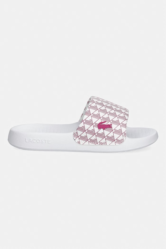 Lacoste klapki basenowe damskie SERVE SLIDE 1.0 51CFA0009.B53 biały SS26