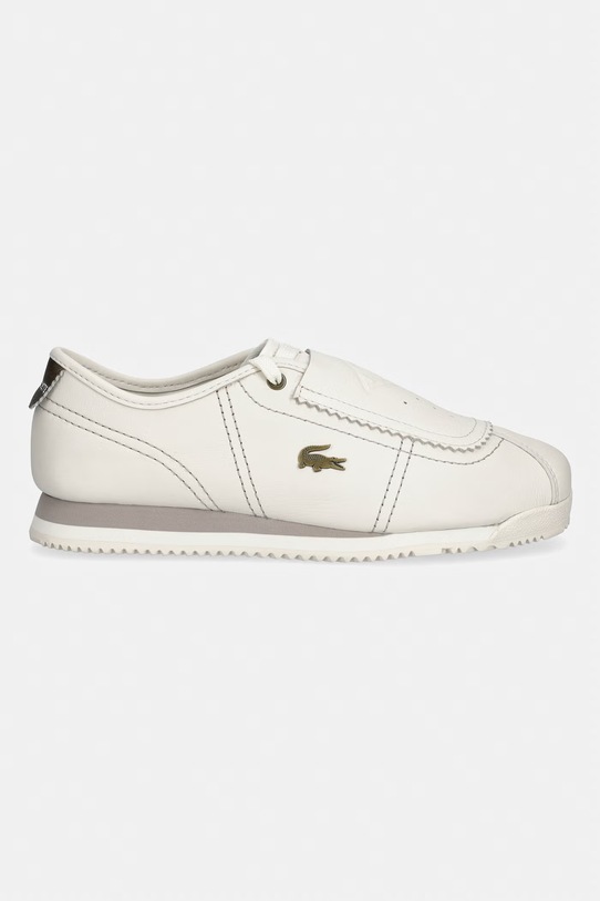 Lacoste Club-Low Leather Slip-On sneakers γυναικεία δερμάτινα 51SFA0025.2B7 μπεζ SS26
