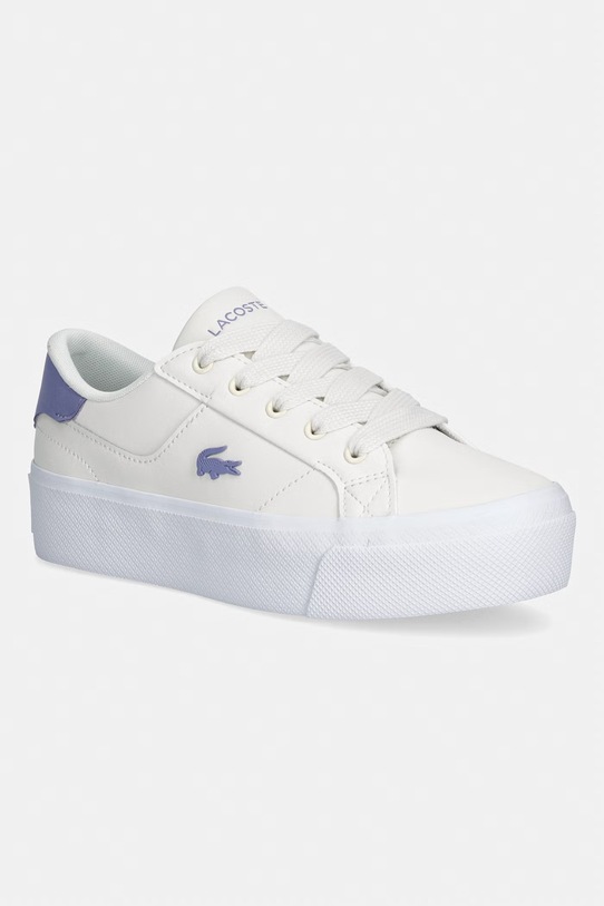 Lacoste Ziane Platform Leather Sneakers sneakersy damskie beżowy 50CFA0035.AI6
