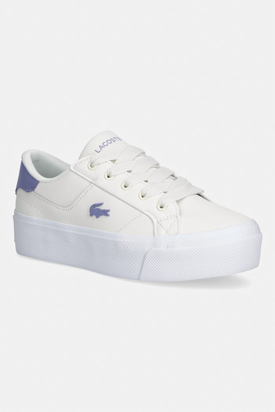 Lacoste Ziane Platform Leather Sneakers sneakersy damskie beżowy 50CFA0035.AI6