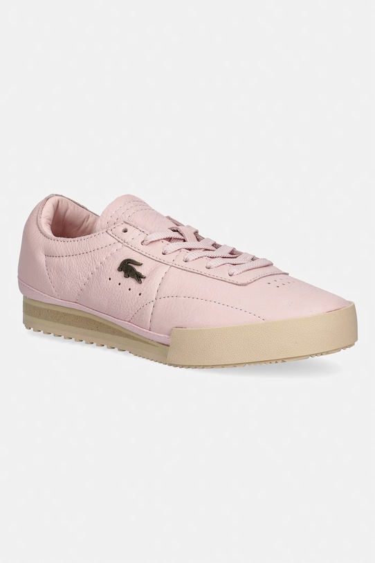 Lacoste Aura sneakersy damskie skórzane różowy 50SFA0161.AAM