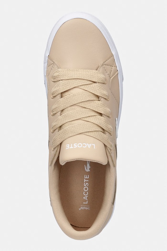 Lacoste Ziane Platform Sneakers кросівки жіночі шкіряні бежевий 50CFA0035.7F8